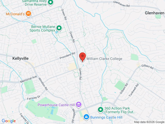 Map showing event location