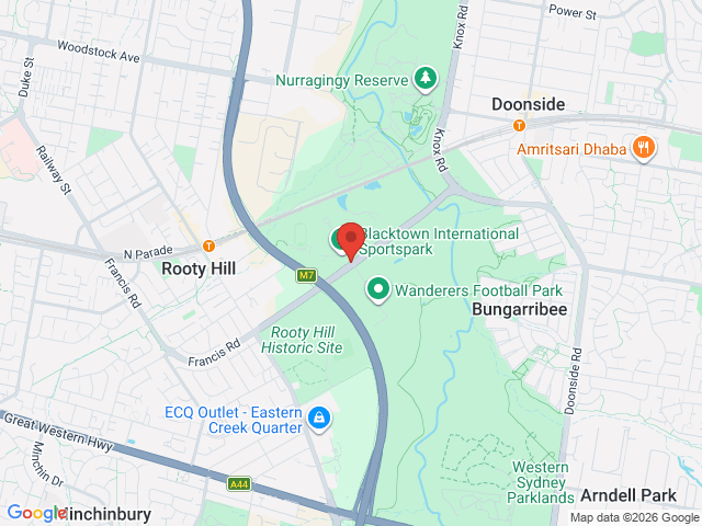 Map showing event location