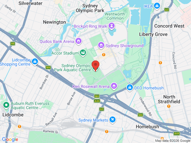 Map showing event location