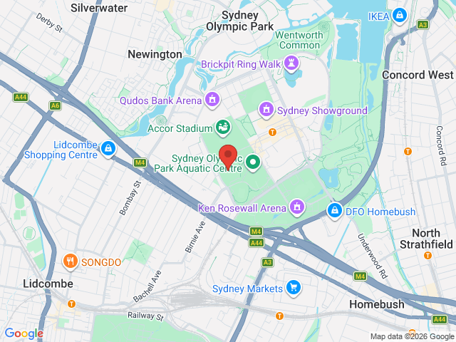 Map showing event location