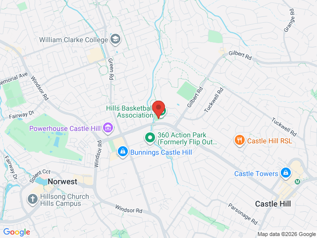 Map showing event location